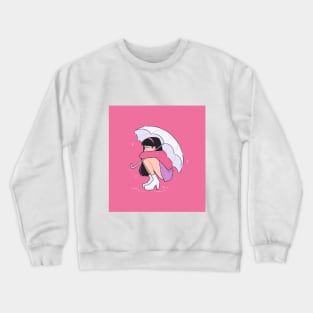 Umbrella Girl Crewneck Sweatshirt